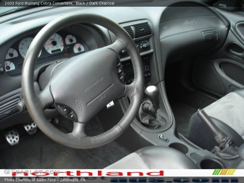 Black / Dark Charcoal 2003 Ford Mustang Cobra Convertible