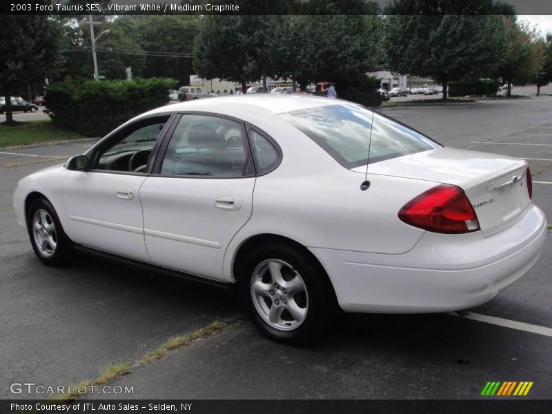 Vibrant White / Medium Graphite 2003 Ford Taurus SES