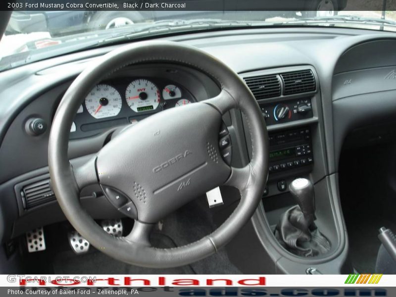 Black / Dark Charcoal 2003 Ford Mustang Cobra Convertible