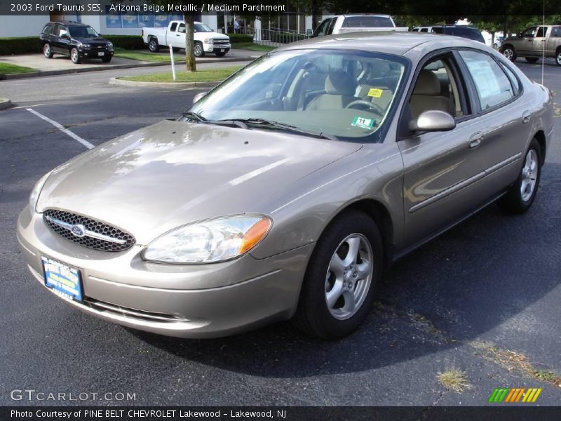 Arizona Beige Metallic / Medium Parchment 2003 Ford Taurus SES