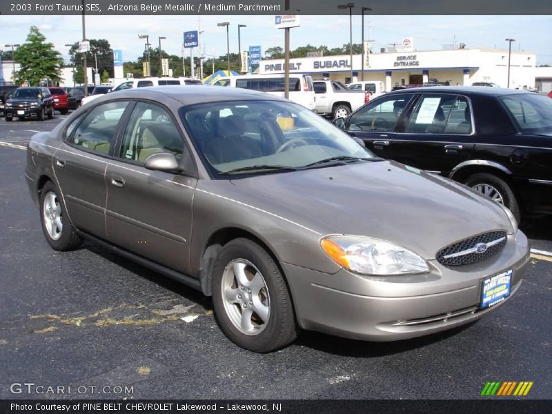 Arizona Beige Metallic / Medium Parchment 2003 Ford Taurus SES