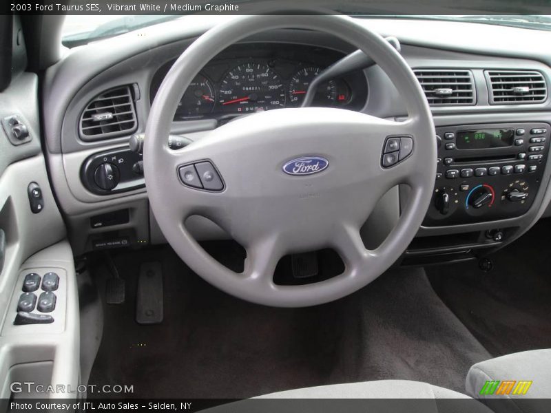 Vibrant White / Medium Graphite 2003 Ford Taurus SES