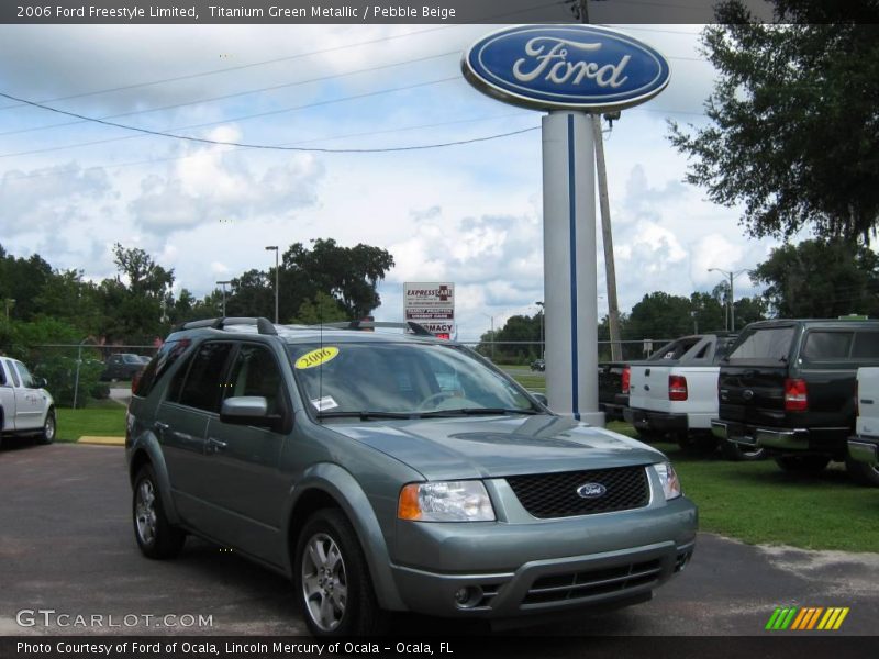 Titanium Green Metallic / Pebble Beige 2006 Ford Freestyle Limited