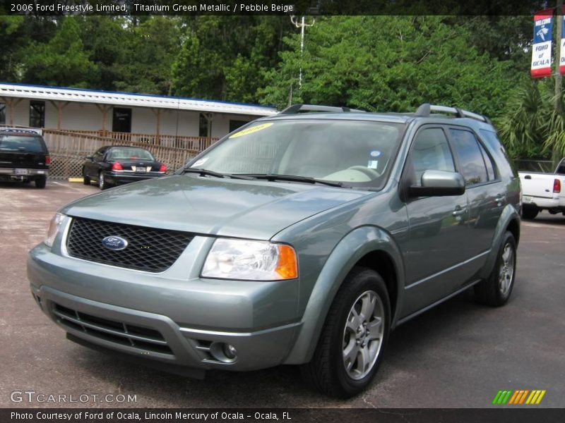 Titanium Green Metallic / Pebble Beige 2006 Ford Freestyle Limited