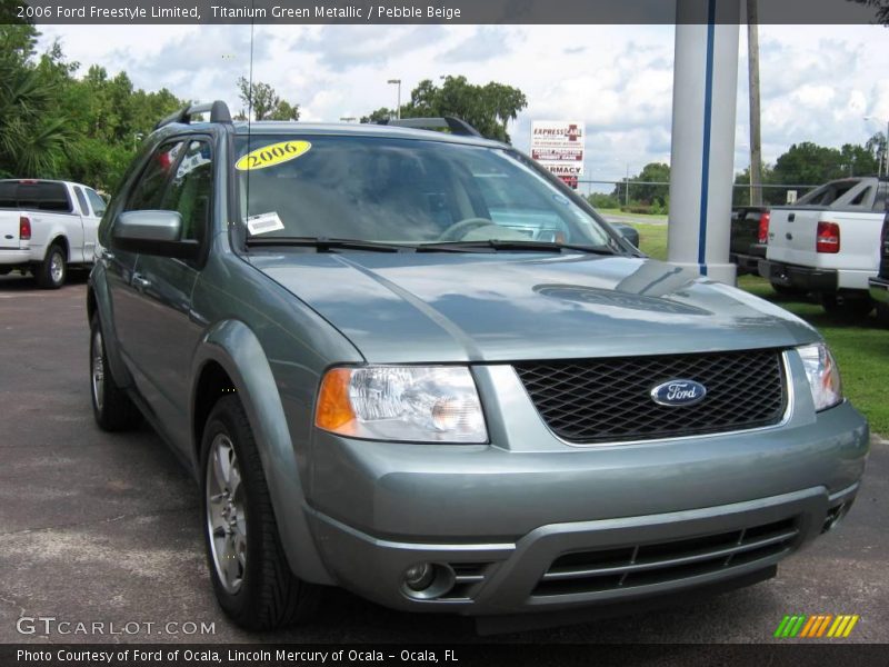 Titanium Green Metallic / Pebble Beige 2006 Ford Freestyle Limited