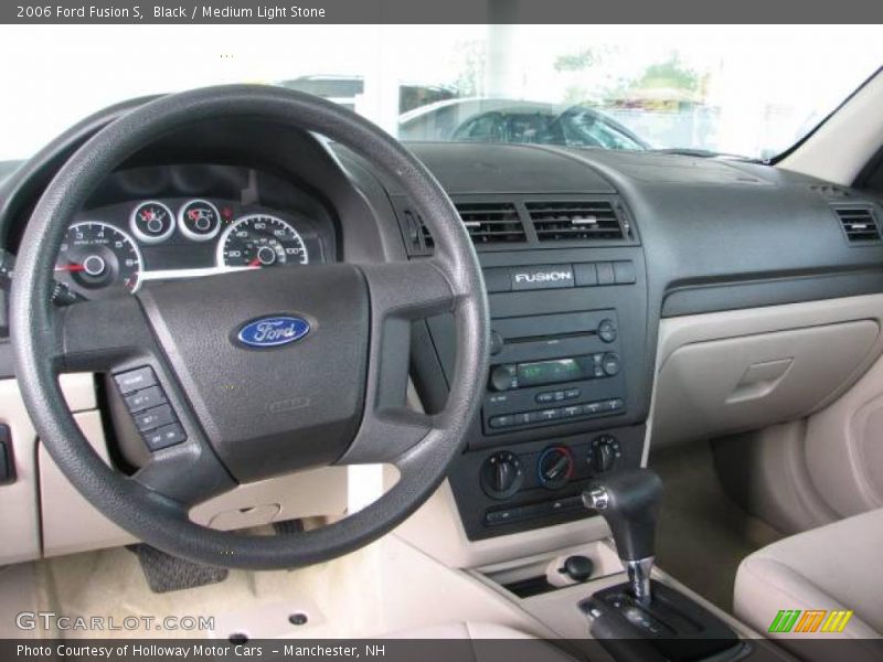 Black / Medium Light Stone 2006 Ford Fusion S