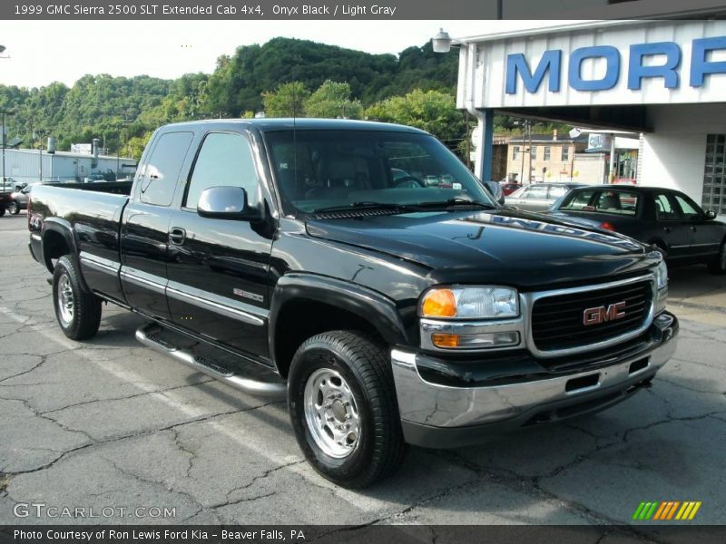 Onyx Black / Light Gray 1999 GMC Sierra 2500 SLT Extended Cab 4x4