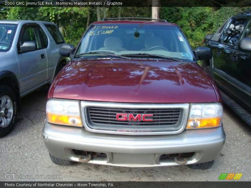 Monterey Maroon Metallic / Graphite 2000 GMC Jimmy SLE 4x4