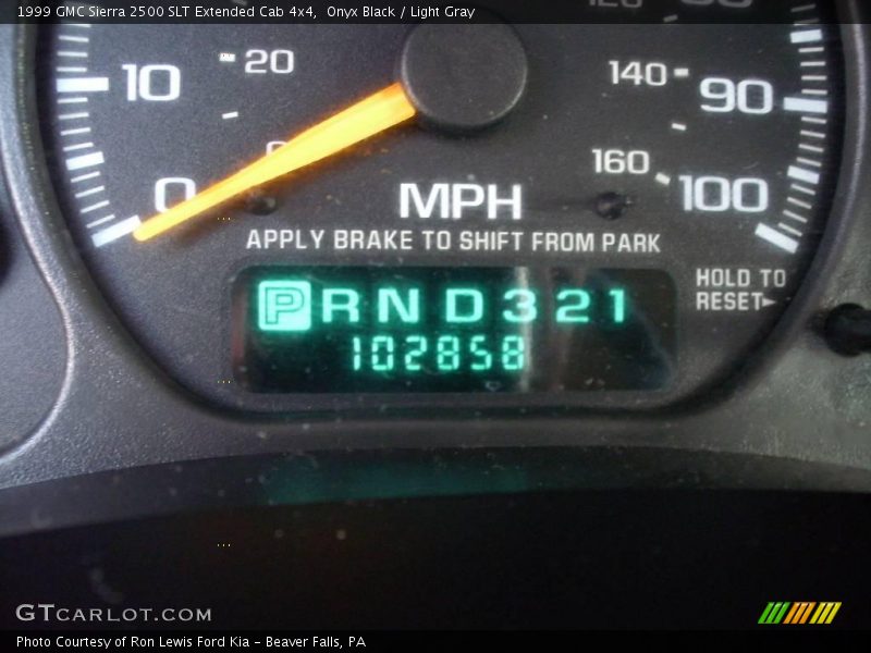 Onyx Black / Light Gray 1999 GMC Sierra 2500 SLT Extended Cab 4x4