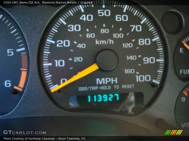 Monterey Maroon Metallic / Graphite 2000 GMC Jimmy SLE 4x4