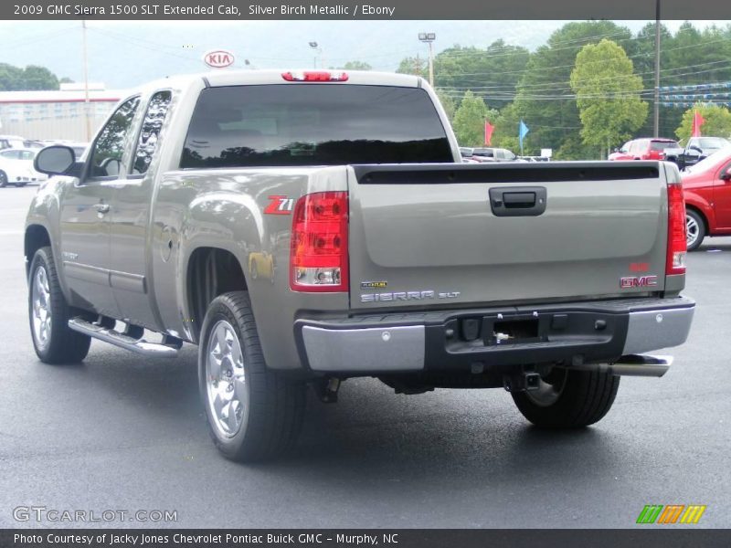 Silver Birch Metallic / Ebony 2009 GMC Sierra 1500 SLT Extended Cab