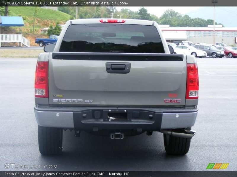 Silver Birch Metallic / Ebony 2009 GMC Sierra 1500 SLT Extended Cab