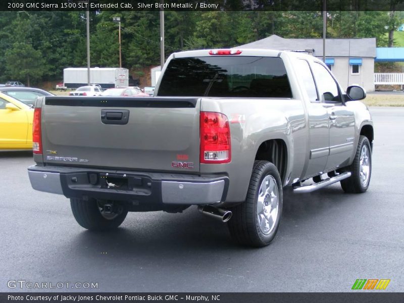 Silver Birch Metallic / Ebony 2009 GMC Sierra 1500 SLT Extended Cab