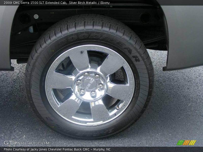 Silver Birch Metallic / Ebony 2009 GMC Sierra 1500 SLT Extended Cab