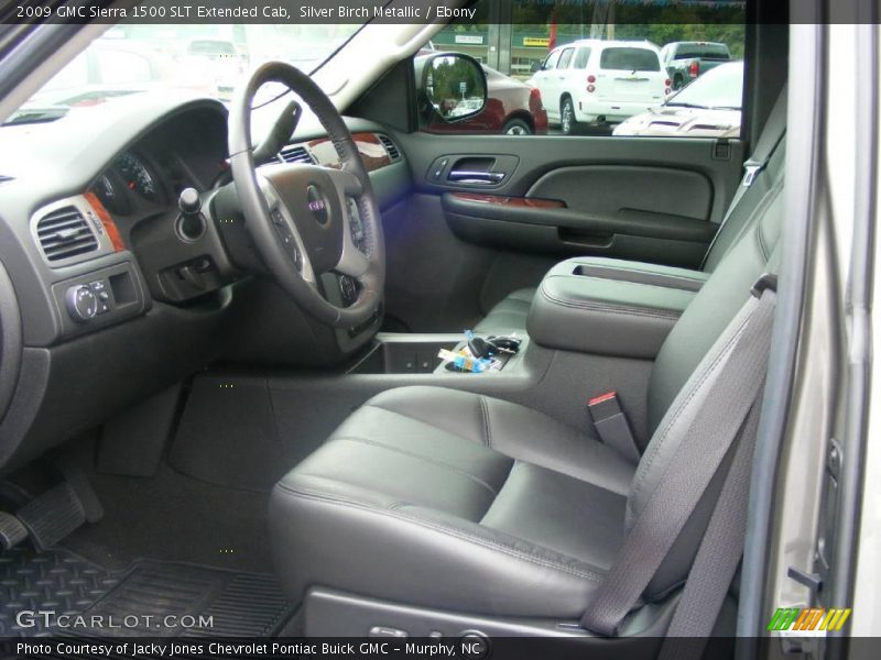 Silver Birch Metallic / Ebony 2009 GMC Sierra 1500 SLT Extended Cab
