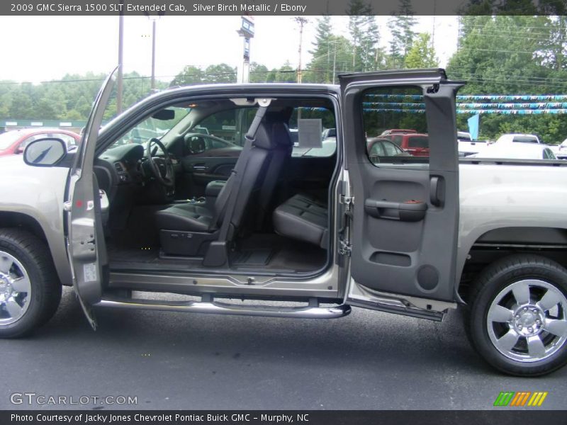 Silver Birch Metallic / Ebony 2009 GMC Sierra 1500 SLT Extended Cab