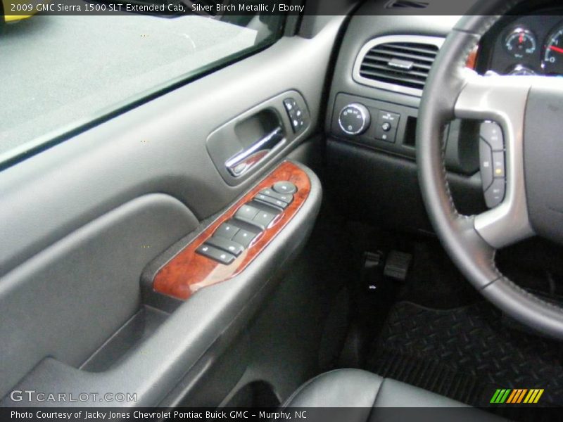 Silver Birch Metallic / Ebony 2009 GMC Sierra 1500 SLT Extended Cab