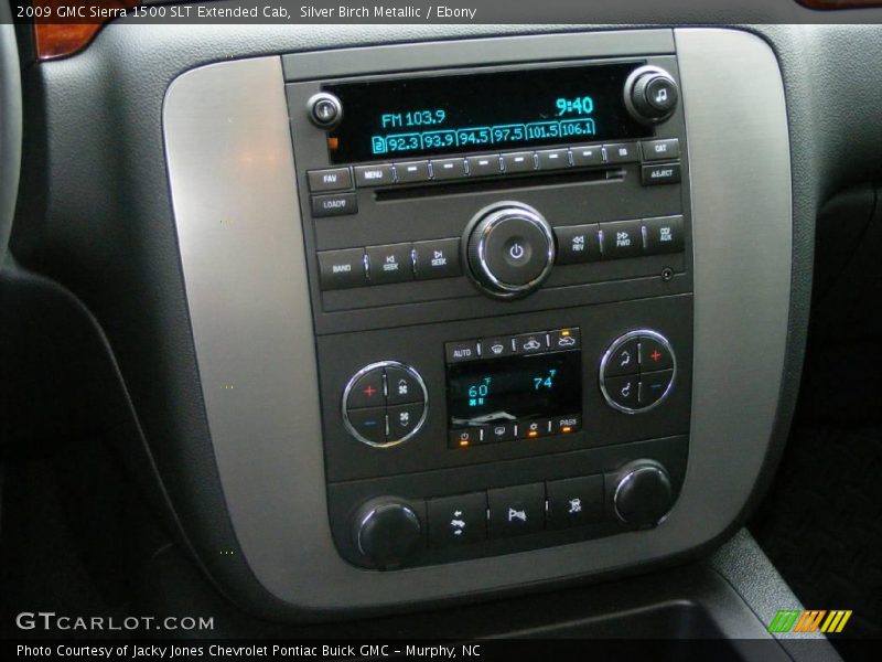 Silver Birch Metallic / Ebony 2009 GMC Sierra 1500 SLT Extended Cab