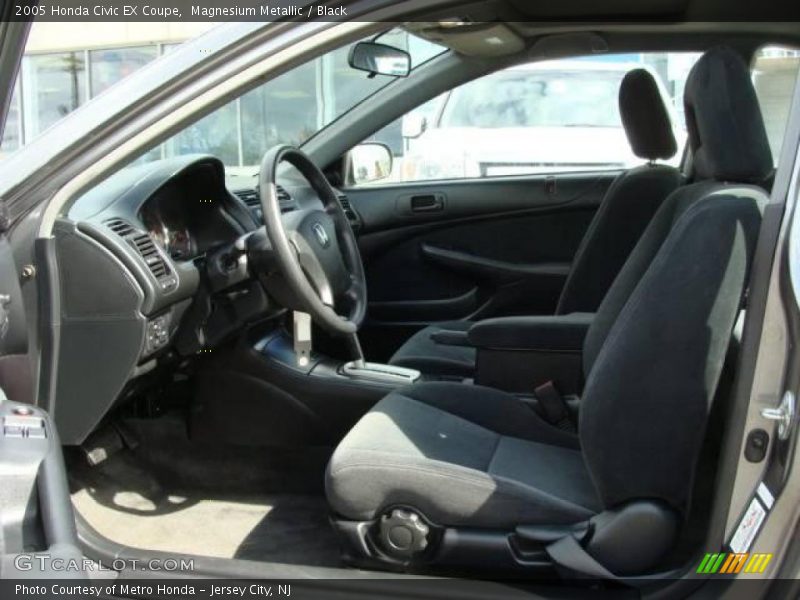 Magnesium Metallic / Black 2005 Honda Civic EX Coupe