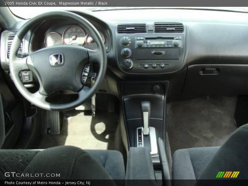 Magnesium Metallic / Black 2005 Honda Civic EX Coupe