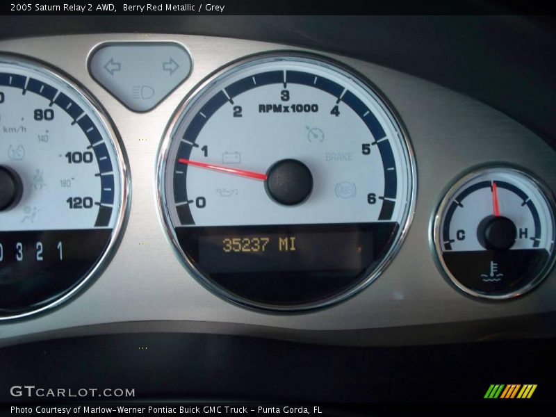 Berry Red Metallic / Grey 2005 Saturn Relay 2 AWD