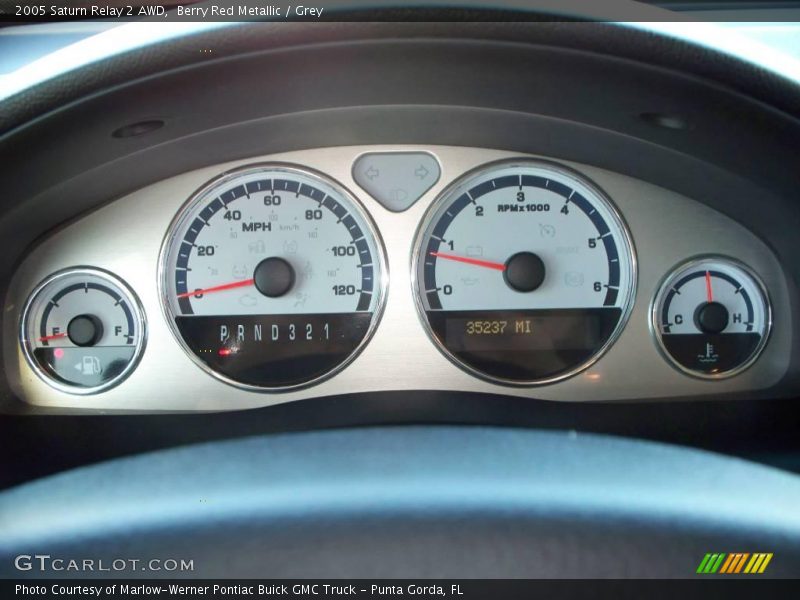 Berry Red Metallic / Grey 2005 Saturn Relay 2 AWD