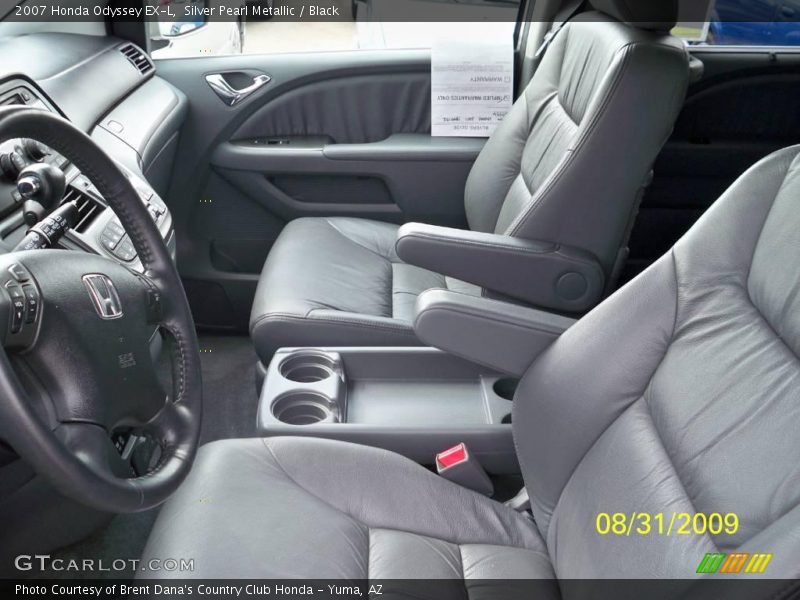 Silver Pearl Metallic / Black 2007 Honda Odyssey EX-L