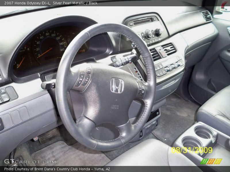 Silver Pearl Metallic / Black 2007 Honda Odyssey EX-L