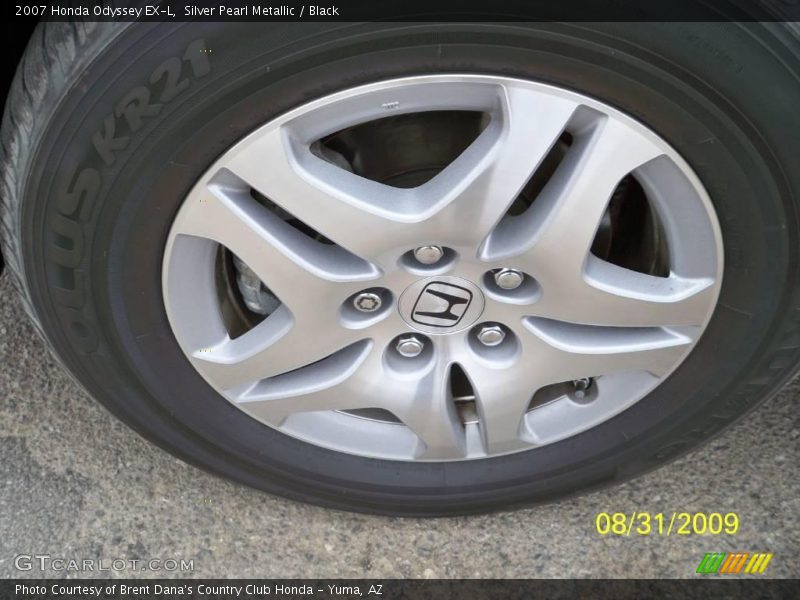 Silver Pearl Metallic / Black 2007 Honda Odyssey EX-L