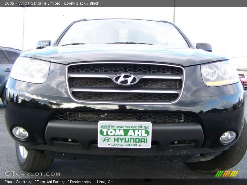 Ebony Black / Black 2009 Hyundai Santa Fe Limited