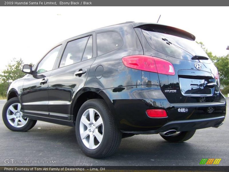 Ebony Black / Black 2009 Hyundai Santa Fe Limited