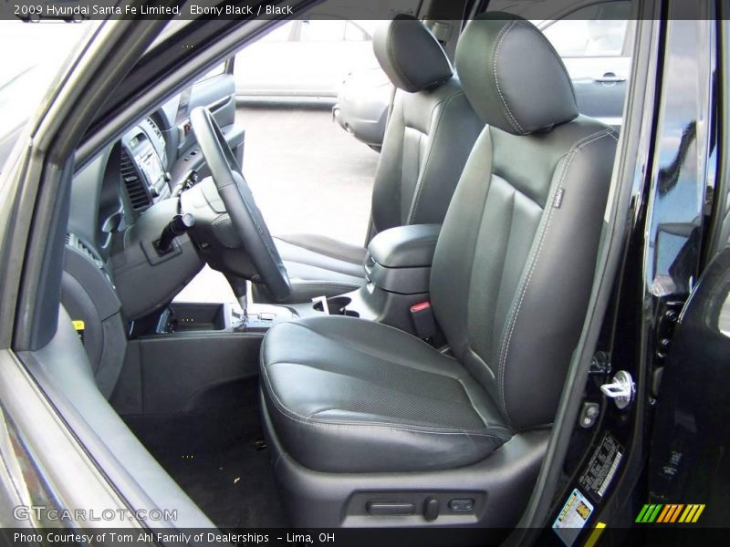 Ebony Black / Black 2009 Hyundai Santa Fe Limited