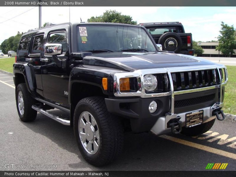 Black / Ebony Black 2008 Hummer H3 Alpha