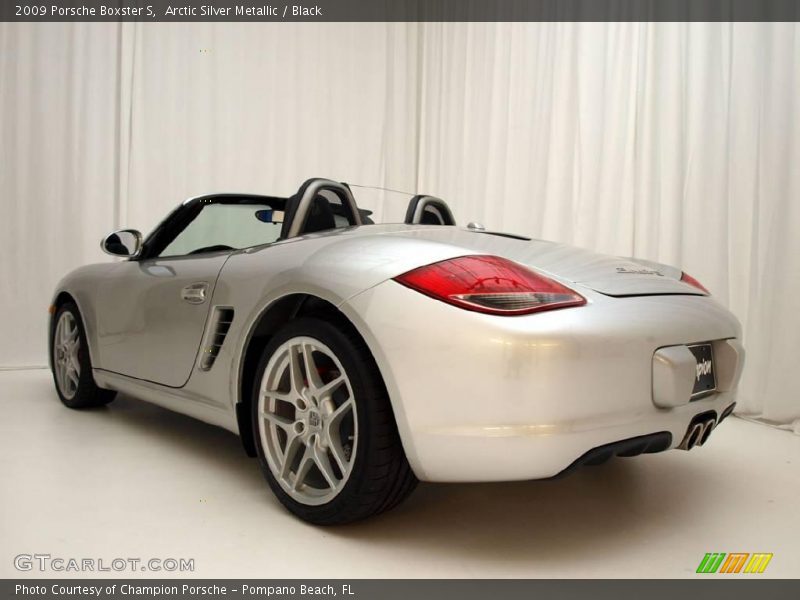 Arctic Silver Metallic / Black 2009 Porsche Boxster S