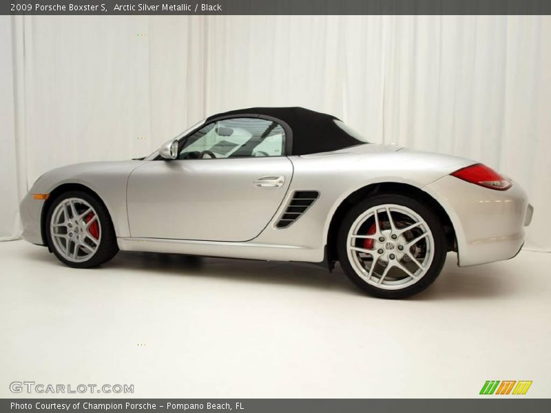 Arctic Silver Metallic / Black 2009 Porsche Boxster S