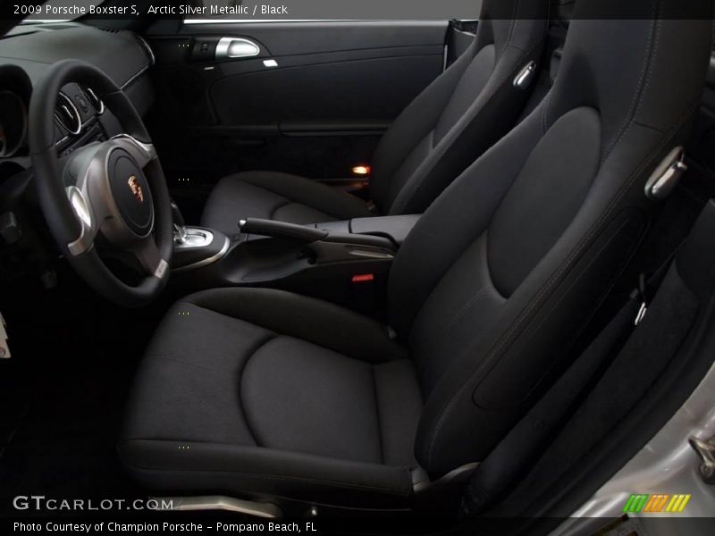 Arctic Silver Metallic / Black 2009 Porsche Boxster S
