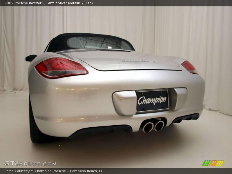 Arctic Silver Metallic / Black 2009 Porsche Boxster S