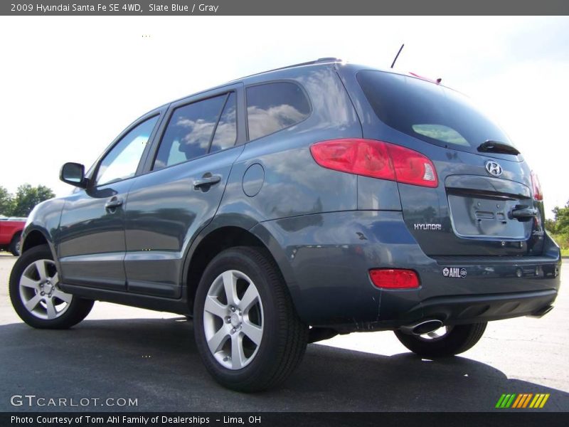 Slate Blue / Gray 2009 Hyundai Santa Fe SE 4WD