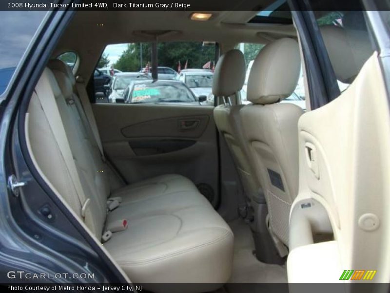 Dark Titanium Gray / Beige 2008 Hyundai Tucson Limited 4WD