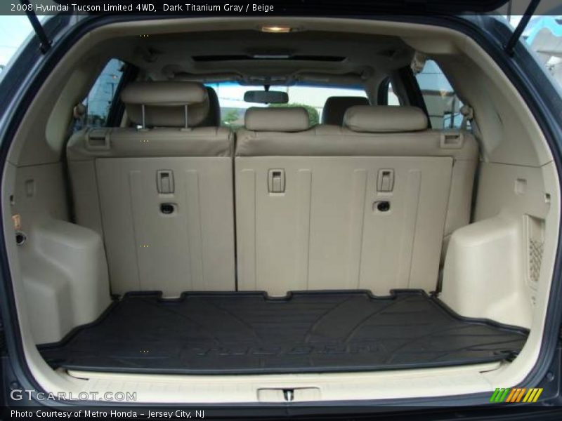 Dark Titanium Gray / Beige 2008 Hyundai Tucson Limited 4WD