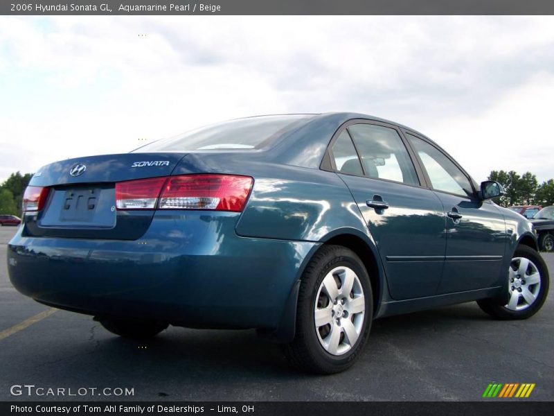 Aquamarine Pearl / Beige 2006 Hyundai Sonata GL