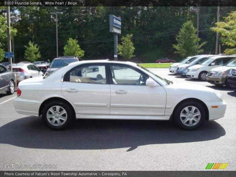 White Pearl / Beige 2003 Hyundai Sonata