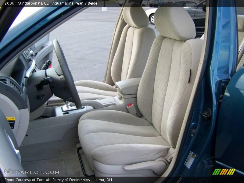 Aquamarine Pearl / Beige 2006 Hyundai Sonata GL
