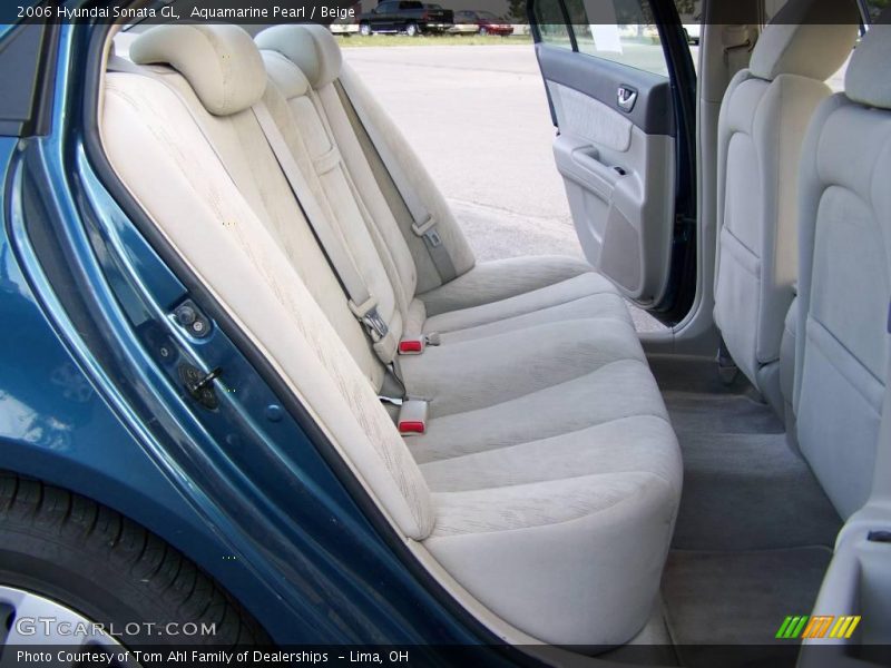 Aquamarine Pearl / Beige 2006 Hyundai Sonata GL