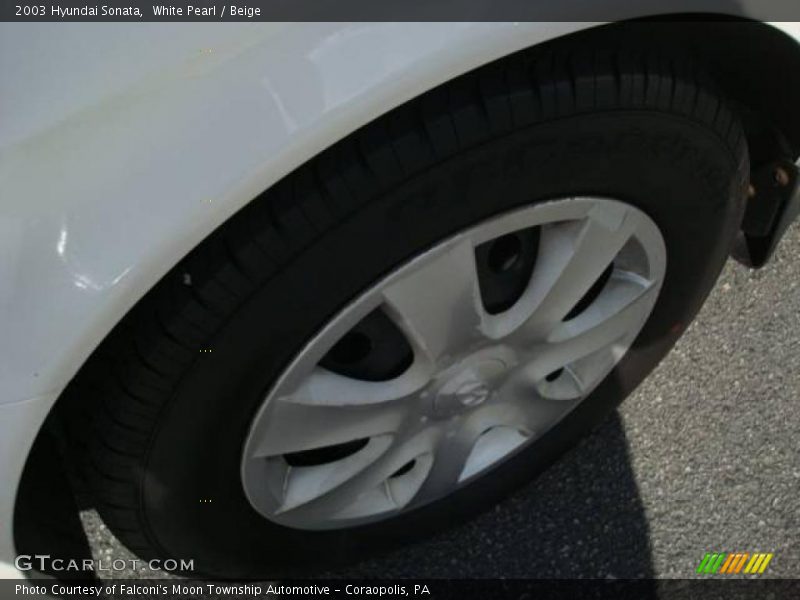White Pearl / Beige 2003 Hyundai Sonata