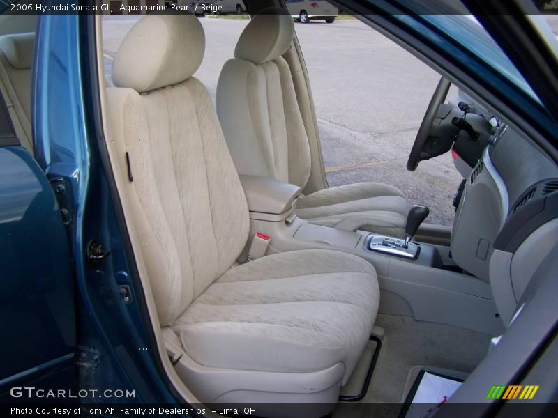 Aquamarine Pearl / Beige 2006 Hyundai Sonata GL