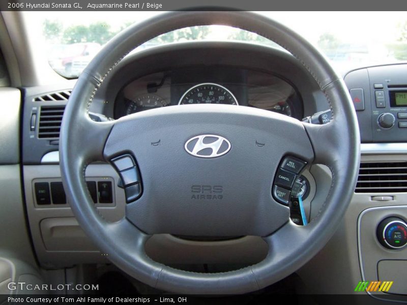 Aquamarine Pearl / Beige 2006 Hyundai Sonata GL
