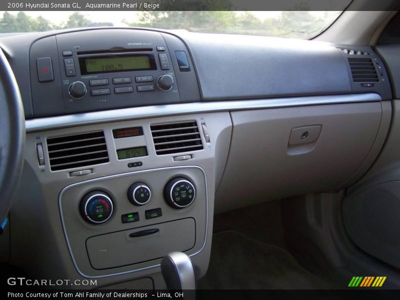 Aquamarine Pearl / Beige 2006 Hyundai Sonata GL