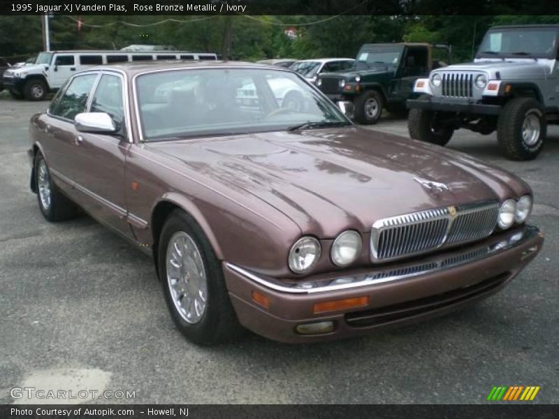 Rose Bronze Metallic / Ivory 1995 Jaguar XJ Vanden Plas