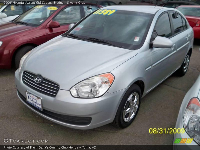 Platinum Silver / Gray 2006 Hyundai Accent GLS Sedan